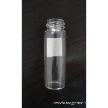 10ml Tubular Screwed Clear Glass Bottle Vial